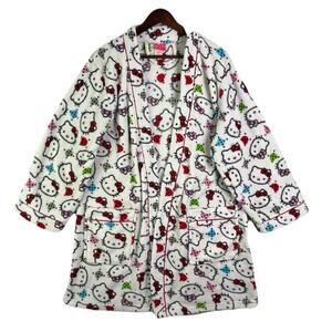 SANRIO/HELLO KITTY Plush Fleece Robe Womens Size M